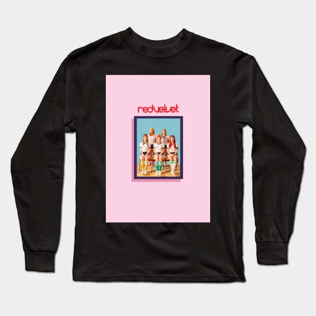 RED VELVET RUSSIAN ROULETTE COMEBACK Long Sleeve T-Shirt by NiamhYoungArt